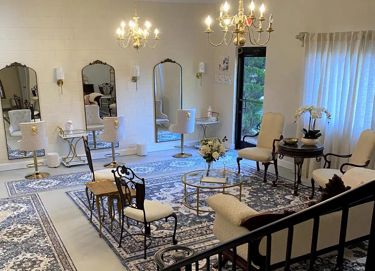 Interior view of bridal suite